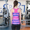 Womens Patchwork Colorful Tank Tops